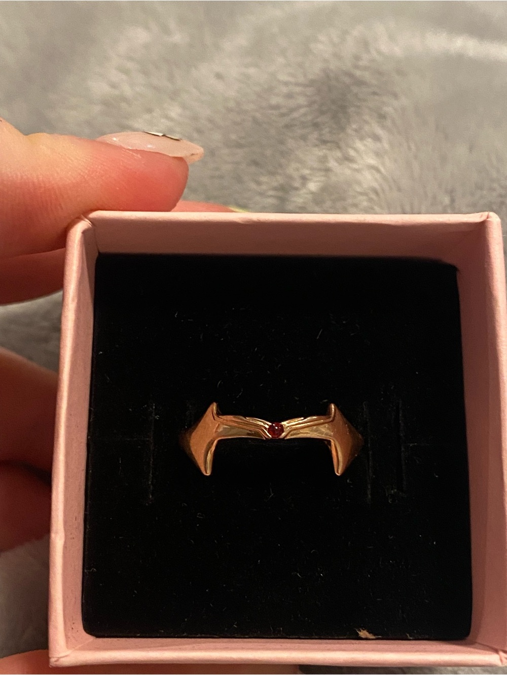 Pandora Marvel The Scarlet Witch rose gold ring size 58